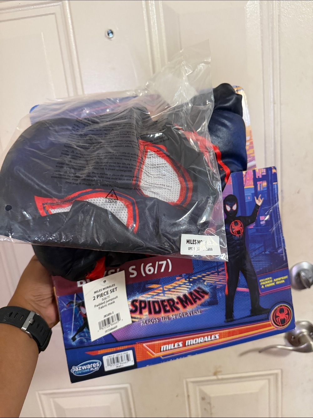 Spider-Man Miles Morales Black & Red Kids Costume